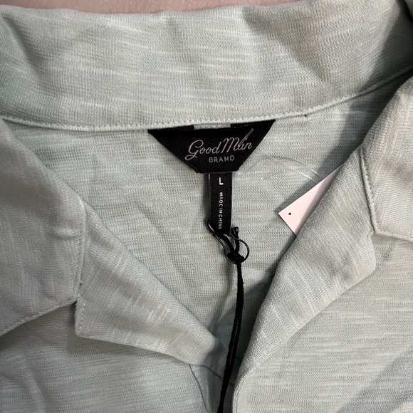 NWT - Good Man Brand Men’s Camp Collar Polo Shirt - Size L - Picture 9 of 10